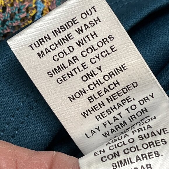 Donna Morgan Dress Womens 2 Crochet Open Knit Lined‎ Midi Boho Hippie Coastal - Picture 12 of 14